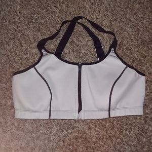 White & Black Sports Bra